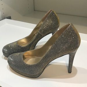 Fioni Night Silver/Gold High Heels